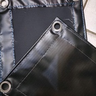 PROMO TERPAL TENDA 2X2 TERPAULIN SEMI KARET HITAM" - veestore01