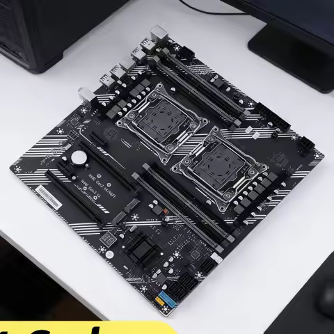 X99 Dual Desktop Motherboard 8 DDR4 Memory Slot Computer Motherboard USB 3.0 USB 2.0 M.2 NVME SATA 3