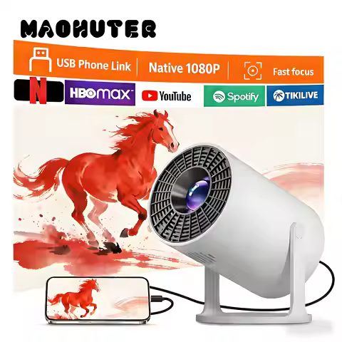 2026 New Hot Sale HY300 Portable Projector 4K Ultra HD 300ANSI Built-in Speaker Home Theater