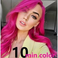 DIRECT Pink HAIR COLOR FRUIT 100ML + BLEACH + PEROXIDE / pink hair/桃粉色 /HOT PINK hair Pewarna Rambut