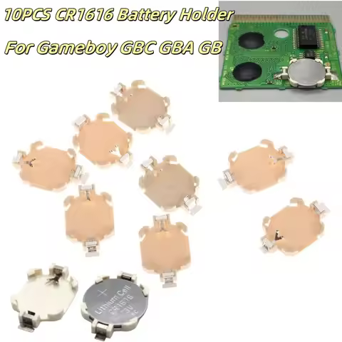 10PCS CR1616 Battery Holder For Gameboy GBC GBA GB Game Card Batteries Holder For Gameboy Advance Co