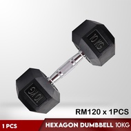 Hexagon 10KG Dumbbell Weight Training Fitness Dumbbell (10kg)