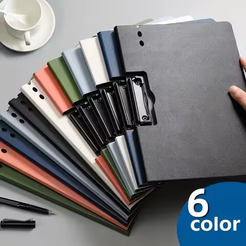 1pc A4 File Folders, Documents Organizer, Clipboard With Cover, Paper Folder For Business & School, 
