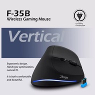 ZELOTES F-35 Mouse Vertical Wireless Charging Optical RGB USB Game For Windows Mac 2400 DPI 2.4G PUB