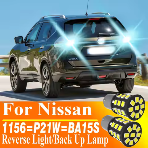 2pcs P21W 1156 BA15S 7506 5008 R5W Led Reverse Light Backup Lamp Bulb 12v For Nissan Qashqai J10 Pat