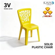 3V Plastic Chair Ez701 Kerusi plastik solid 3v