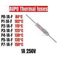 100PCS AUPO 1A 250V JET P0/P2/P3/P4/P5/P7-1A-F 84/102/115/125/130/135/150 C Induction cooker Ceramic