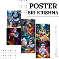 Sri Krishna Poster The Most Complete Hindu Poster/ Govinda Poster/ A3+ Size/