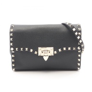 【二手】Valentino Valentino Garavani Rockstud 小號肩包，7W2B0181VSF_0NO，黑色皮革，Rockstud 小號肩包