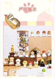 Mofusand Cat Fushan Di Q Cute Second Generation Plush Toys in Can Cat Blind Bag Collectible Resin St