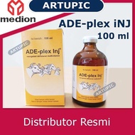 NEW ADE-Plex Injection 100 ml Multivitamin Ayam Unggas Sapi Kambing Domba Medion Vitamin Obat Hewan