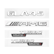 3D ABS Fender Side Sticker TURBO 4MATIC Rear Trunk Badge Star Emblem AMG Sticker For Mercedes Benz G