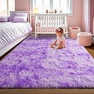 LOCHAS Luxury Velvet Shag Area Rug Modern Indoor Fluffy Rugs, Extra Comfy and Soft Carpet, Abstract 