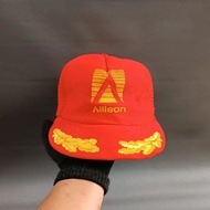 MERAH Vintage Hat Trucker Hat Vintage Mesh Hat Unisex Men Women ALLISON Red