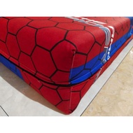 PROMO !!! jual murah Sarung kasur busa resleting motif Spiderman | Termurah dan berkualitas | sarung