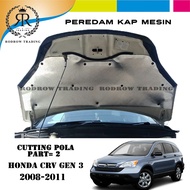 Peredam Panas Kap Mesin Mobil Honda CRV Gen 3 2008-2011 Part 2 / Cutting Pola Peredam Panas Kap Mesi