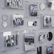 Clear acrylic mica wall-mounted A2 photo frame, suitable for photos sized 42x60cm.