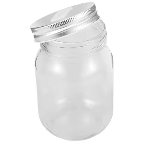 Transparent Glass Piggy Bank Slotted Lid Coin Saving Jar Clear Money Box Unopenable Coin Bank Teachi