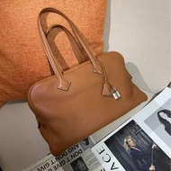 Hermes Victoria 35 金棕銀扣