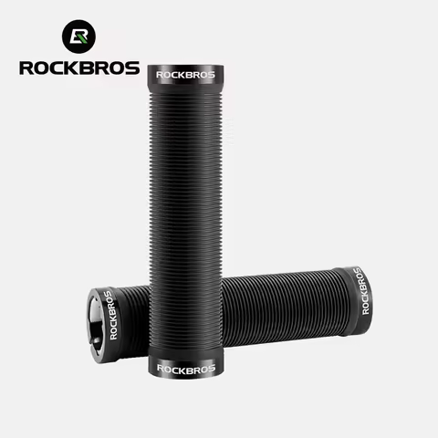 ROCKBROS Bicycle Handlebar Grips Anti-Slip Shock-Absorption Straight Handlebar Double Side Locking G