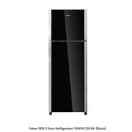 Faber 180L Fridge Refrigerator Frigor Glass Door peti sejuk 2 pintu FC 238 BK FRIGOR238BK