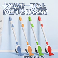 Multifunctional Cartoon Whale Toilet Brush With Suction Cup  Silicone Toilet Cleaning Brush Refillab