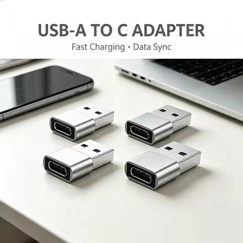 USB to USB-C Adapter USB-C Converter USB-C Female to USB Male Adapter, Type-C to USB-A Charging Adap