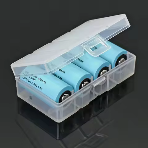 Durability CR123 16340 Battery Case,Portable AntiShock Storage Box for 16340/CR123 Battery Holder fo