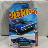 Hotwheels 71 Plymouth GTX biru
