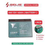 SELIS - 12 Battery 45 Ah Universal Electric Motorcycle Battery (Battery)