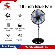 Stand Fan HEAVY DUTY 18" Kipas Berdiri Floor Fan 18 inch Multipurpose Industrial Kipas Diri Angin