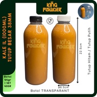 1000ml Plastic Kale Bottle 1L Coffee Drink Bottle/ PET Bottle/ Round Bottle/