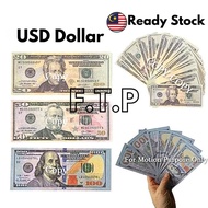 FAKE 100pcs USD Dollar American Money Copy Supreme Pistol Money Gun Canon Gun fake money motion pict