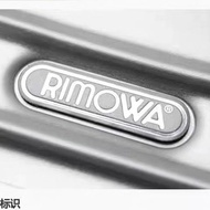 Luggage Sticker Unique Rimowa Label Metal logo Luggage Tag Nameplate Accessories 金属logo 李箱贴 rimwa金属标