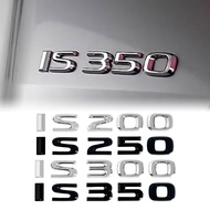 Car Styling 3D Chrome Metal Silver/Black IS200 1S250 IS300 1S350 Logo BadgeFender Side Tail Door Tru