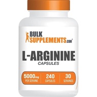 BulkSupplements.com L-Arginine 5000mg Capsules - Arginine Supplement, Nitric Oxide Supplement, L-Arg