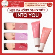 Into You Airy Blush Cream Blush Compact and Convenient Tube with Genuine Standard Color - Bebeau