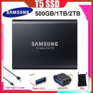 Samsung T5 Portable Mini Pocket Size External SSD Solid State Drive 500GB 1TB 2TB HDD for Laptops and Tablets