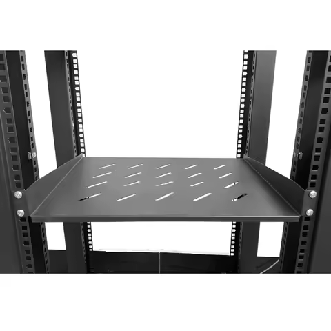 Professional Grade 1U Server Rack Mount Shelf; High-Quality, Ventilated Tray for 19-Inch Cabinet or 