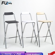 FUCHEN Foldable Bar Chair Folding Chairs High Stool For Domestic Use Lounge Chairs High Chair Bar Stool