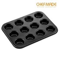 Chefmade 12 Ly Mini Muffin Chảo Bánh Tròn Tín Bánh Chống Dính Khuôn Bánh Khuôn Muffin Bánh Khuôn Mẫu