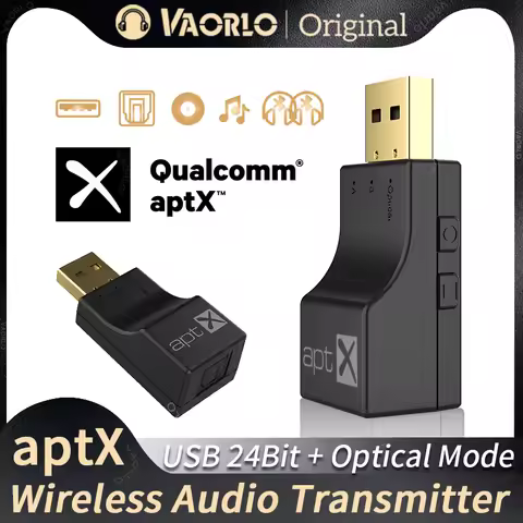 APTX USB Optical Fiber Bluetooth Audio Transmitter aptX-Adaptive/HD/LL Multi-point HIFI Wireless Ada
