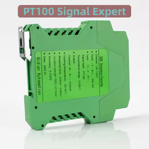 PT100 Temperature Transmitter 0-100C 0-300C 4-20mA 0-10V 0-5V PT100 Temperature Signal Converter PT1