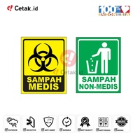 Medical and Non-Medical Waste Sign Stickers
