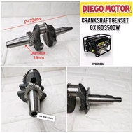 Ec2500 Crankshaft Kruk as Kro as mesin genset 4 tak 3500 Gx160 Gx200 5.5Hp 6.5Hp