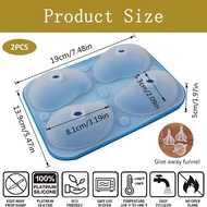 3D Mango Chocolate Mold 4Cavity Silicone Mousse Mold - Easy Release Mold For Pudding Jelly Chocolate