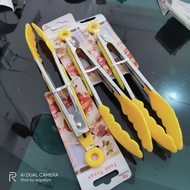 22 cm plastic tongs grill tongs/