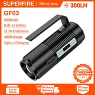 SUPERFIRE GF03 Fishing Lights High Power Four-color Flashlight Super Bright Long Shots Searchlight f