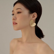 [ZANZAN ZANZAN] Anti-Allergic Steel Needle-Trendy Three-Dimensional Heart-Shaped Metal Earrings [Ek0