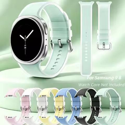 Original Silicone Band for Samsung Galaxy Watch 9 8 40mm 44mm Strap for Samsung Galaxy Watch Classic